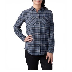 5.11 tactical Women's Shirt Button-Up Ruth Flannel Long Sleeve Shirt size Large‎